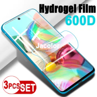 3PCS Water Gel Protector For Samsung Galaxy A72 A71 A70 A70S Screen Protector Cover Safety Hydrogel Film A 72 71 Soft Not Glass
