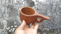 Cangkir Buscraft Kayu Jati Gagang Bulat