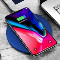 100pcs Qi Wireless Charger Pad For iPhone 8 X Samsung Note 8 Fast Charging Mobile Phone Desktop Wireless Charging Dock Station