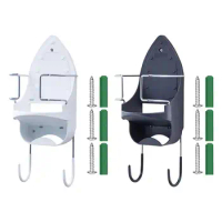 Ironing Board Holder Wall Mount Heat Resistant Iron Hanger Iron Board Door Hanger Ironing Board Hook Over The Door Ironing Board