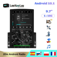 LeeKooLuu 2din Car Radio Android 10.1 multimedia player Autoradio Vertical screen GPS WIFI Bluetooth FM auto audio stereo 2 Din