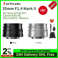 7artisans 7 artisans 35mm F1.4 Mark II APS-C Prime Lens Large Aperture for Sony E Fuji XF Canon EOS-M M50 MFT Nikon Z Mount