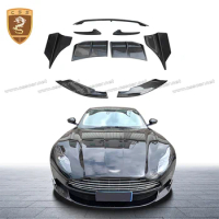 Front Side Wrap Angle Lower Splitter Lips Part Rear Lip Diffuser Spolier Wing For Aston Martin DB11 Modified ST Style Accessory