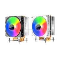Computer Case Fan for Desktops RGB Quiet CPU PC Cooling Fan 6 Heatpipes