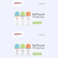 Pigeon Botol Susu BPP Wideneck isi: 1 pc uk: 160 ml dan uk: 240 ml / Botol Susu Wide Neck BPP (Dot S