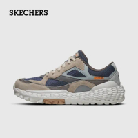 Skechers Monster Men Running Shoes Breathable Men's Non Slip Wear Resistant Sneakers Lace-Up Male Outdoor Sports Tennis Shoes