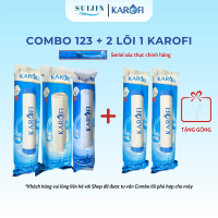 Combo Lõi Lọc Nước Karofi bộ 123 (123+1) hoặc (123+11) gồm bộ 123 và thêm 1 lõi số 1 có thể thay thế