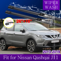 Car Wiper Blades for Nissan Qashqai J11 2013~2019 Front Windscreen Windshield Wipers Car Accessories 2014 2015 2016 2017 2018
