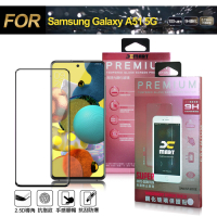Xmart for Samsung Galaxy A51 5G 超透滿版 2.5D 鋼化玻璃貼-黑