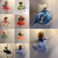 New Little Fairy Felt Toys DIY Craft Needle Felting Animal Kit Handicraft Material Needle Felting Wool Tool Non-Finished Craft