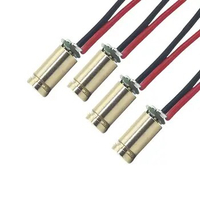 1pc 4mm Laser diode 650nm5mw 6V Adjustable Laser Dot Diode Module Red Copper Head Red Sight Copper Head Mini Hot Sale