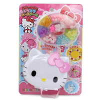 小禮堂 Hello Kitty 附盒 DIY 串珠玩具組《粉.大臉型》9種款式