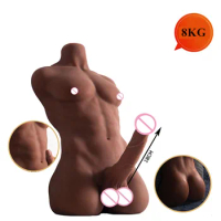 Realistic Dildo Male Torso For Women Sexy Men Half Body Sex Doll Long Penis Female Masturbator Butt Plug Woman Vagina Stimulator