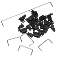 Steel Plate Satellite Shaft For Mechanical Keyboard Cherry MX Axis Switch Black Mounted 6.25U 2U Stabilizers