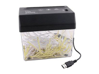 USB兩用電動碎紙機迷你家用便攜碎紙機A6桌面辦公條狀小型碎紙機