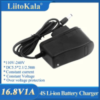 LiitoKala 8.4V1A 12.6V 1A 16.8V 1A 1000mA AC DC Power Supply Adapter Universal Wall Charger For lithium battery