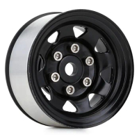 4PCS Metal 1.55inch Beadlock Wheel Rim for 1/10 RC Crawler Car Axial 90069 D90 TF2 Tamiya CC01 LC70 MST JIMNY