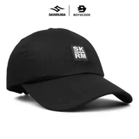 BOYSCODE Topi Baseball Polo Cap Basic Distro Pria Wanita Skinruma SKRM Hitam