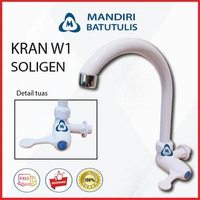 Kran Angsa Soligen Cuci Piring / Kran Air Soang / Kran Plastik Engkol Hitam