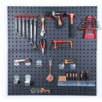 Leke Tools Display Stand Garage Hardware Wall Tool Display Metal Pegboard With Hook Peg Board