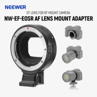 NEEWER EF to EOS R Mount Adapter, EF/EF-S Lens to RF Mount Camera Autofocus Converter Ring Compatible with Canon EOS R Ra RP R6