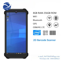 Yunyi6.5 Inch Windows 11 Handheld PDA Terminal 4G Lte Wifi Bluetooth 8G RAM 256GB Barcode Scanner Rugged Tablet PC