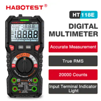 HABOTEST HT118E Digital Multimeter 20000 Counts True Rms NCV HZ Multimeters Transistor Tester Voltim