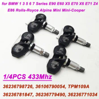 433MHz TPMS 36236798726 Tire Pressure Sensor For BMW 3 5 6 7 Series E90 Mini R52 R55 Rolls-Royce Alpina 36106790054 36106856227