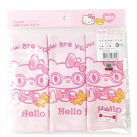 小禮堂 Hello Kitty 嬰兒純棉紗布手帕 小毛巾 口水巾 方巾 30x30cm (粉白 眼鏡)