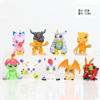 9pcs/set Anime Digital Monster Digimon Cute Action Figure Model Toys