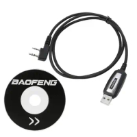 2pcs Original BaoFeng USB Programming Cable for Portable Radio UV-5R GT-3 UV-82 UV-B5 UV-B6 BF-888S UV-8 TK-3107 H777 RT-5R