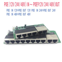 POE12V-24V-48V POE12V/24V/48V POE OUT12V/24V/48V poe switch 100 mbps POE poort;100 mbps UP Link poor