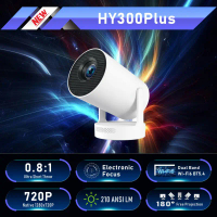 Projektor, Produk Baru dari HY300plus, Fokus Elektrik, Lempar Pendek 4KHD, Penggunaan Rumah, Paparan