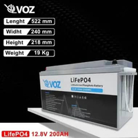 Voz Baterai LiFePO4 12.8V 200 Ah