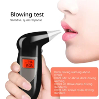 Portable Digital Breath Tester Professional Car Alcohol Breath Tester Breathalyzer Alcohol Detector Lcd Detector Backlight Light