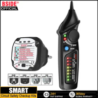 BSIDE Circuit Safety Checkup Kit AVD06 Voltage Detector And Socket Tester RCD GFCI Test NCV Continuity Neutral Live wire check