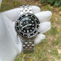 TUEDIX Diver Black Tuna Mechanical Watch for Men SEIKO NH35A Movement Gift Reloj Hombre Stainless Steel Luxury Wrist Watch