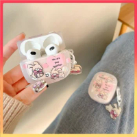 For airpods 1/2/3 Case cute cartoon airpods pro2 shell wiht keychian cover AirPods3 Silicone Earphone Cover airpods pro funda