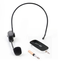 UHF Wireless Microphone Mic System with Receiver for Voice Amplifier Computer Playing Gaming Teaching Accessories