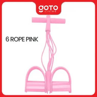 Goto Movi Tummy Trimmer Alat Olahraga Pengecil Perut Dan Pembakar Lemak Portable 6 ROPE PINK