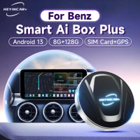 2024 New HEYINCAR Android 13 Tv box Carplay Android Auto Wireless For Benz A C E S GLA GLB GLC 300 GLE GLS EQB EQC Ai box