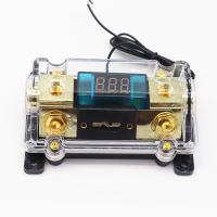 Applicable to Car Audio Transparent Fuse Holder Fuse Fuse with Digital Display Fuse One Out One Read