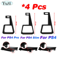4Pcs Holder Stand For PS4 Slim Pro Feet Heighten Support Horizontal Holder Bracket Cooling Feet For PlayStation 4 Game Console