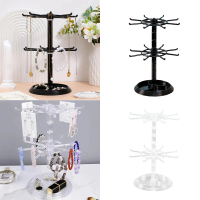 Rak Display Putar Matahari 2 Susun Tempat Gelang Pajangan Perhiasan Gantungan Kunci Aksesoris Displa