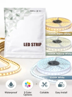 ASTRALUX LED Strip SMD2835 120LED/m 12V 5Meter 8MM Double PCB IP20 Lampu Strip 3000K 4000K 6500K