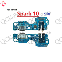 พอร์ตชาร์จแท่นวาง USB, สายเคเบิล Flex, แผงชาร์จ, สำหรับ Tecno Spark 2, 3, 4, 5, 6, 7, HD, 7T, 7P, 8,