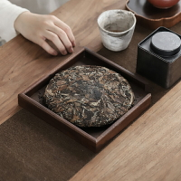胡桃木分茶盤開茶餅工具簡約家用實木茶餅盤撬茶盤功夫茶具配件