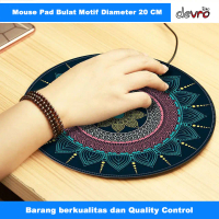 Mouse Pad MousePad Bulat Anti Slip Diameter 20cm - Tatakan Mouse - Comfast Computer