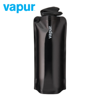 【美國 Vapur】Solids 運動摺疊水袋 0.7L  黑色 #30046(運動水壺 摺疊水壺)