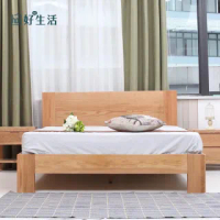 【hoi! 好好生活】預購60日出貨★源氏木語奧斯陸經典橡木原木色單人加大4尺 120x200 低舖床架 B3701